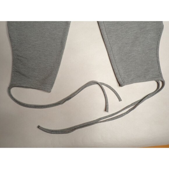 Lululemon Spirited Sissone Pant Women 6 Gray Athletic Dance Workout Tie Cuff - Picture 2 of 5